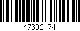 Código de barras (EAN, GTIN, SKU, ISBN): '47602174'