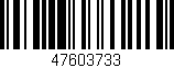 Código de barras (EAN, GTIN, SKU, ISBN): '47603733'