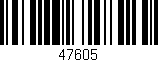 Código de barras (EAN, GTIN, SKU, ISBN): '47605'