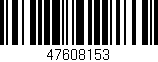 Código de barras (EAN, GTIN, SKU, ISBN): '47608153'