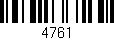 Código de barras (EAN, GTIN, SKU, ISBN): '4761'
