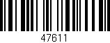Código de barras (EAN, GTIN, SKU, ISBN): '47611'