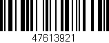 Código de barras (EAN, GTIN, SKU, ISBN): '47613921'