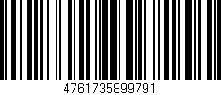 Código de barras (EAN, GTIN, SKU, ISBN): '4761735899791'
