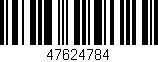 Código de barras (EAN, GTIN, SKU, ISBN): '47624784'
