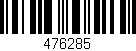 Código de barras (EAN, GTIN, SKU, ISBN): '476285'