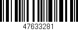 Código de barras (EAN, GTIN, SKU, ISBN): '47633281'
