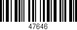 Código de barras (EAN, GTIN, SKU, ISBN): '47646'