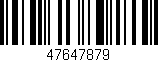 Código de barras (EAN, GTIN, SKU, ISBN): '47647879'