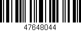 Código de barras (EAN, GTIN, SKU, ISBN): '47648044'