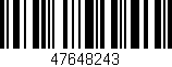Código de barras (EAN, GTIN, SKU, ISBN): '47648243'