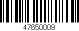 Código de barras (EAN, GTIN, SKU, ISBN): '47650009'
