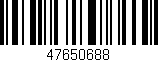 Código de barras (EAN, GTIN, SKU, ISBN): '47650688'