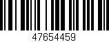 Código de barras (EAN, GTIN, SKU, ISBN): '47654459'