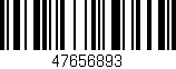 Código de barras (EAN, GTIN, SKU, ISBN): '47656893'