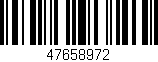 Código de barras (EAN, GTIN, SKU, ISBN): '47658972'