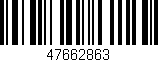 Código de barras (EAN, GTIN, SKU, ISBN): '47662863'