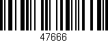 Código de barras (EAN, GTIN, SKU, ISBN): '47666'
