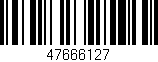 Código de barras (EAN, GTIN, SKU, ISBN): '47666127'