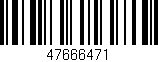 Código de barras (EAN, GTIN, SKU, ISBN): '47666471'