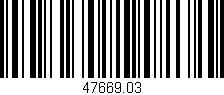 Código de barras (EAN, GTIN, SKU, ISBN): '47669.03'