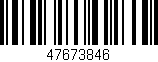 Código de barras (EAN, GTIN, SKU, ISBN): '47673846'