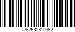 Código de barras (EAN, GTIN, SKU, ISBN): '4767563610652'
