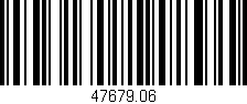 Código de barras (EAN, GTIN, SKU, ISBN): '47679.06'