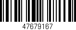 Código de barras (EAN, GTIN, SKU, ISBN): '47679167'