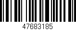 Código de barras (EAN, GTIN, SKU, ISBN): '47683185'