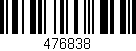 Código de barras (EAN, GTIN, SKU, ISBN): '476838'