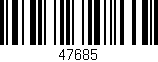 Código de barras (EAN, GTIN, SKU, ISBN): '47685'