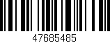 Código de barras (EAN, GTIN, SKU, ISBN): '47685485'