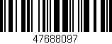 Código de barras (EAN, GTIN, SKU, ISBN): '47688097'