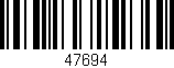 Código de barras (EAN, GTIN, SKU, ISBN): '47694'