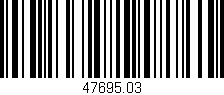 Código de barras (EAN, GTIN, SKU, ISBN): '47695.03'