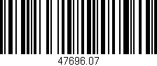 Código de barras (EAN, GTIN, SKU, ISBN): '47696.07'