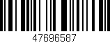 Código de barras (EAN, GTIN, SKU, ISBN): '47696587'