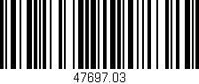 Código de barras (EAN, GTIN, SKU, ISBN): '47697.03'