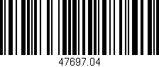 Código de barras (EAN, GTIN, SKU, ISBN): '47697.04'