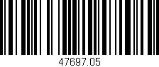 Código de barras (EAN, GTIN, SKU, ISBN): '47697.05'
