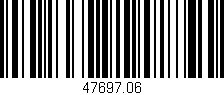 Código de barras (EAN, GTIN, SKU, ISBN): '47697.06'