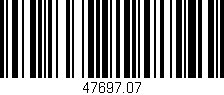 Código de barras (EAN, GTIN, SKU, ISBN): '47697.07'