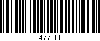 Código de barras (EAN, GTIN, SKU, ISBN): '477.00'