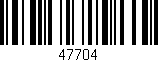 Código de barras (EAN, GTIN, SKU, ISBN): '47704'