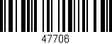 Código de barras (EAN, GTIN, SKU, ISBN): '47706'