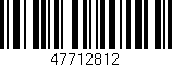 Código de barras (EAN, GTIN, SKU, ISBN): '47712812'