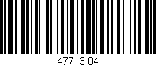 Código de barras (EAN, GTIN, SKU, ISBN): '47713.04'