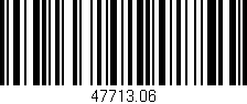Código de barras (EAN, GTIN, SKU, ISBN): '47713.06'