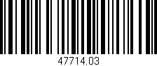 Código de barras (EAN, GTIN, SKU, ISBN): '47714.03'